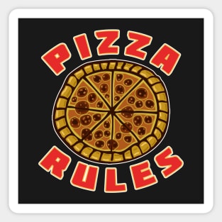 Pizza Rules Sticker